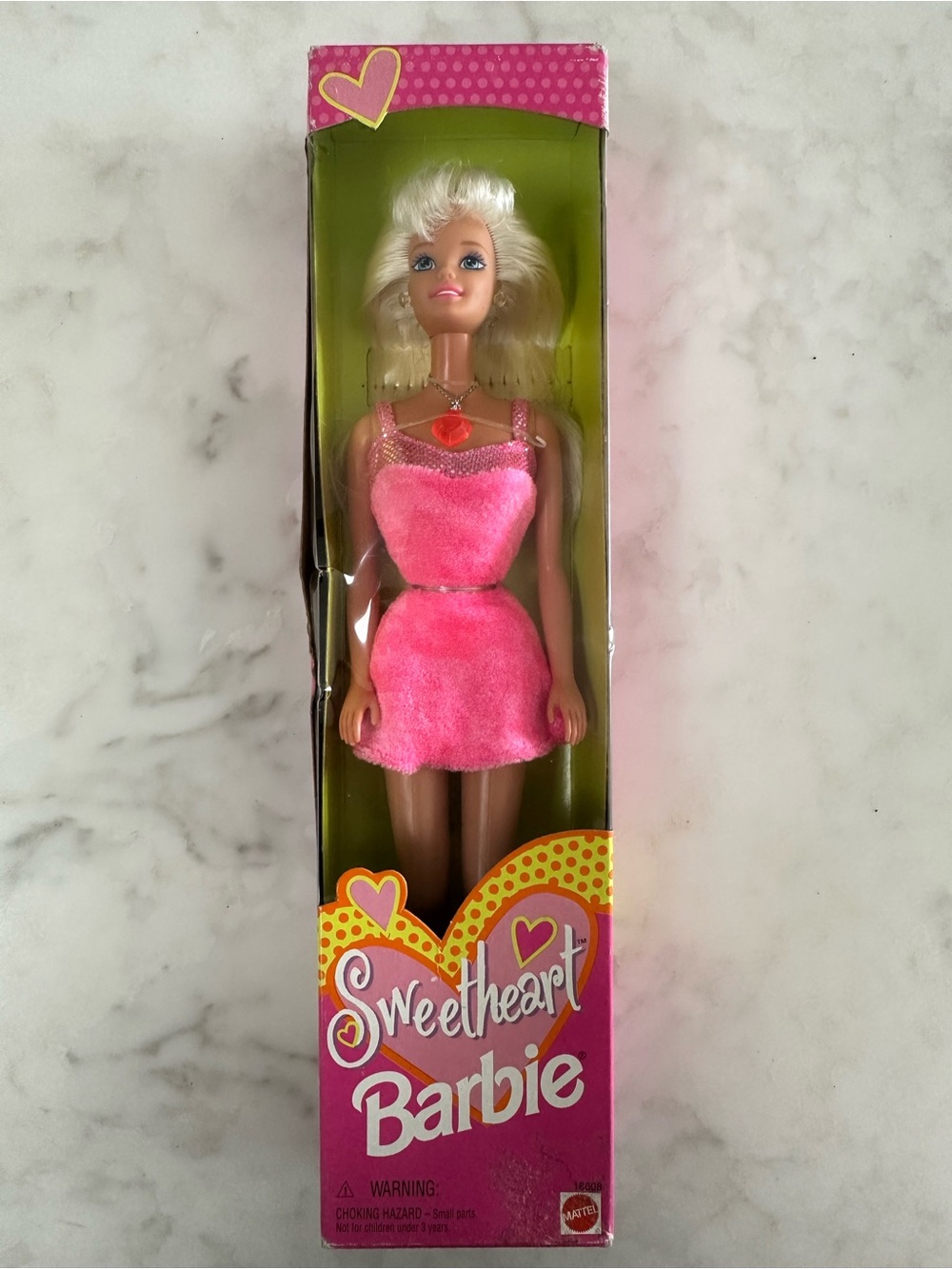 Vintage 1997 Sweetheart Barbie Doll (Model #18608). Original Packaging.